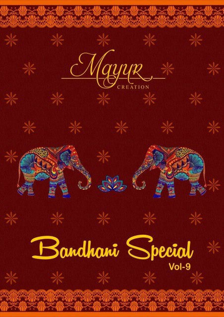 Mayur Creation Bandhani Special Vol 9 Cotton Printed Dress M...