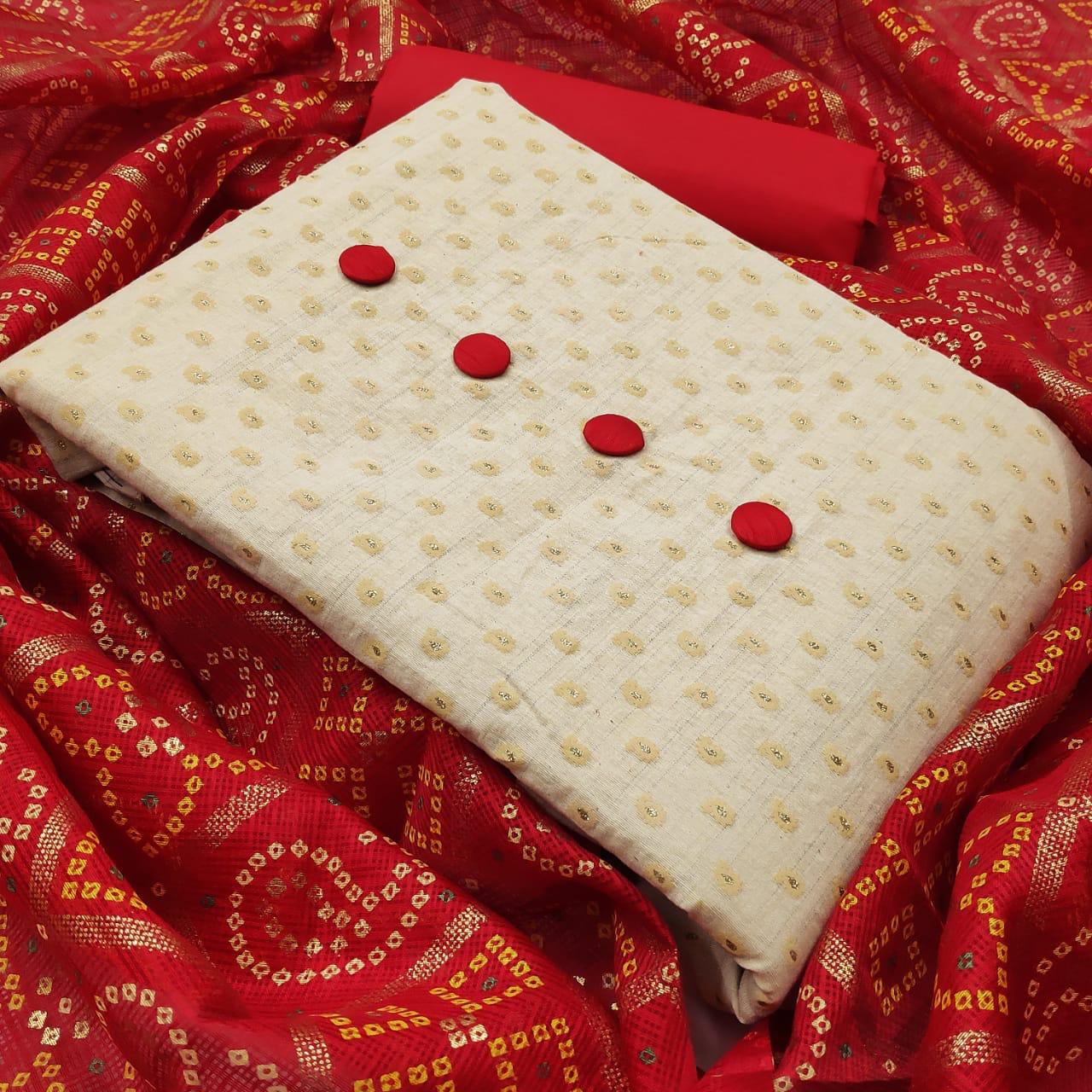 Latest Non Catalog Khadi Cotton Printed Dress Material Colle...