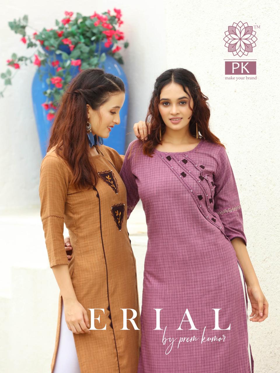 Pk Fashion Casual Vol 1 Rayon Weaved Small Checks Pattern Wi...