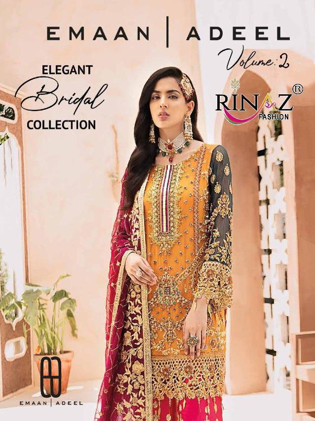 Rinaz Fashion Emaan Adeel Vol 2 Bridal Collection Faux Georg...