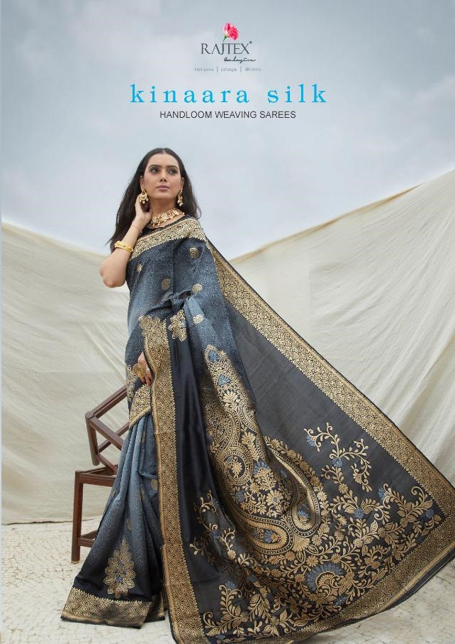 Rajtex Sarees Kinaara Silk Designer Handloom Weaving Silk Sa...