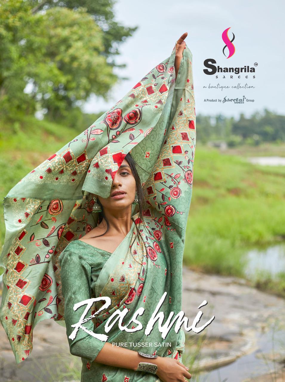 Shangrila Sarees Rashmi Digital Printed Satin Georgette Sare...