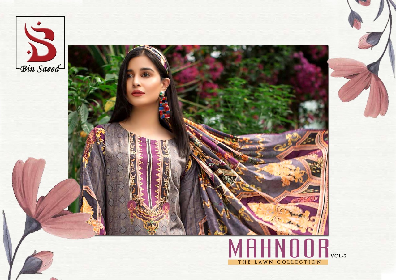 Mahnoor Lawn Collection Vol 2 Printed Pure Lawn Cotton Pakis...