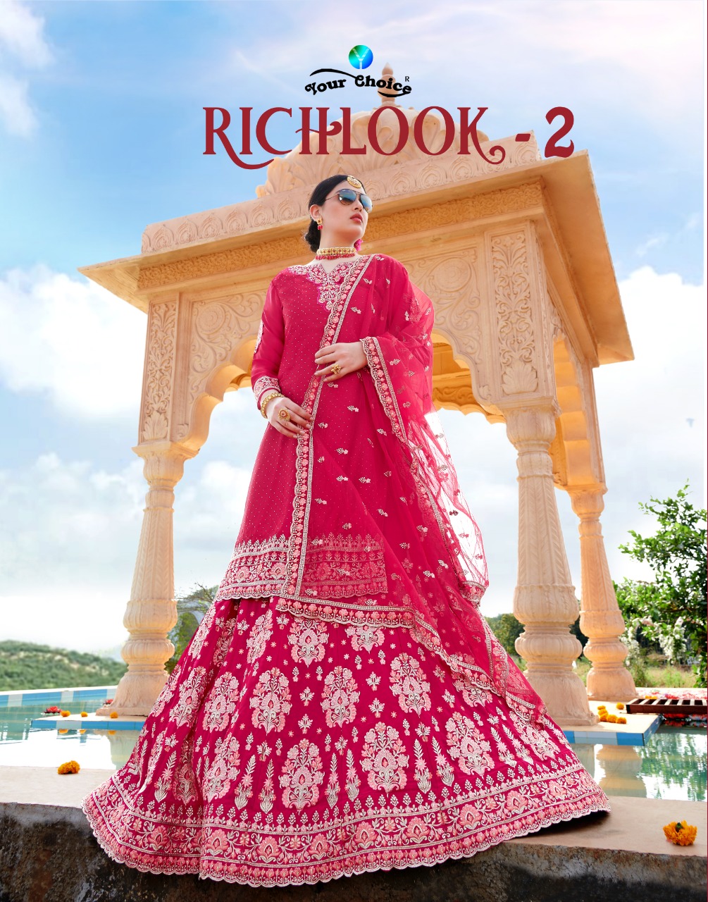Your Choice Rich Look Vol 2 Designer Satin Georgette With He...
