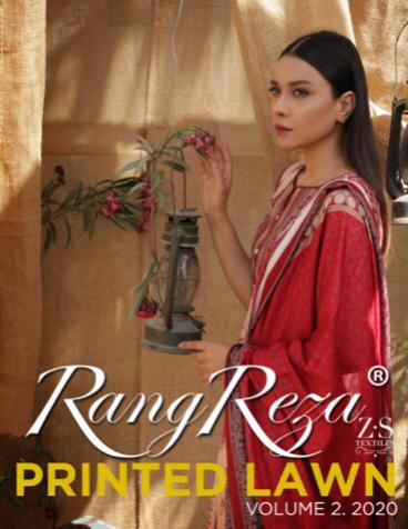Zs Textiles Rang Reza Lawn Vol 2 Printed Lawn Dress Material...