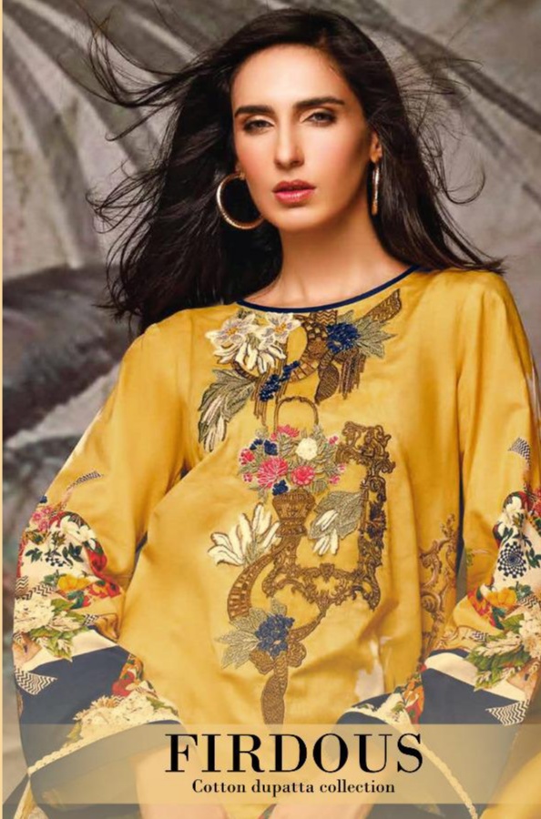 Deepsy Suits Firdous Printed Pure Cotton Pakistani Dress Mat...