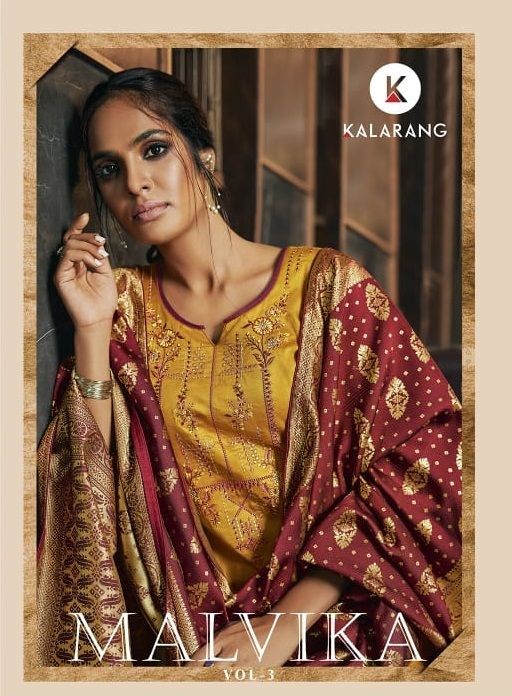 Kessi Fabrics Kalarang Malvika Vol 3 Jam Silk Cotton With Em...