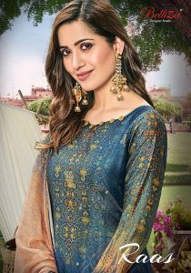 Belliza Designer Studio Raas Designer Pure Upada Silk Banara...