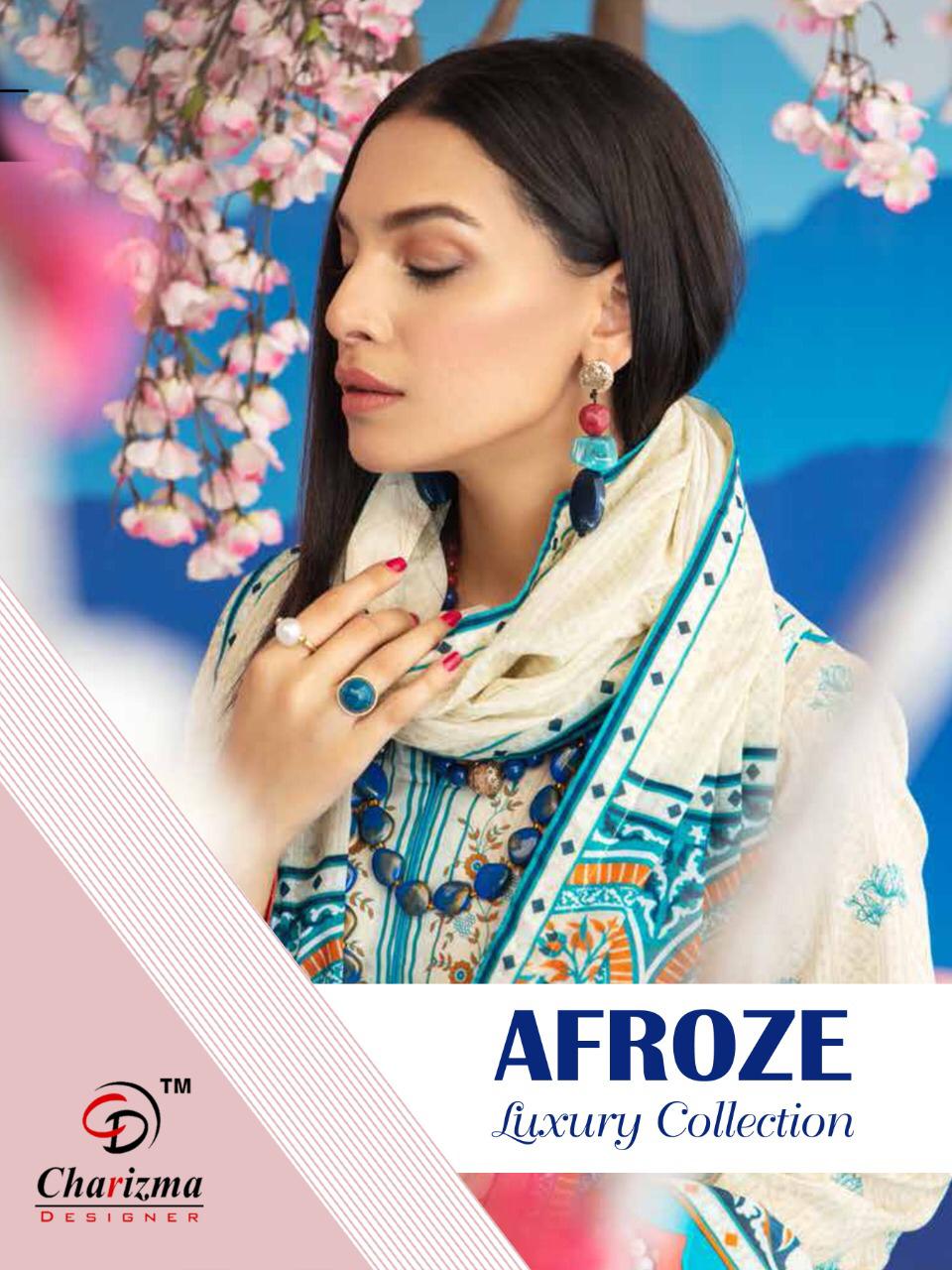 Charizma Designer Afroze Luxury Collection Printed Jam Cotto...
