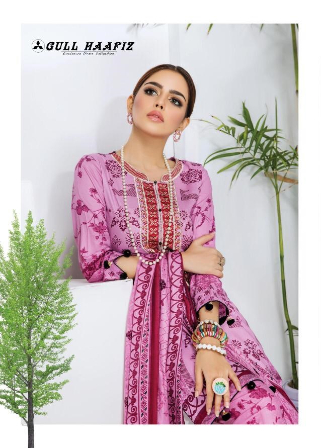 Gul Hafiz Printed Karachi Cotton Pakistani Dress Material Co...