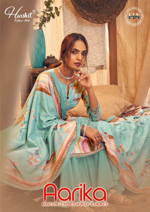 Alok Suits Harshit Fashion Aarika Pure Wool Pashmina Digital...