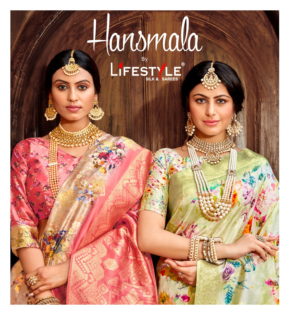 Lifestyle Sarees Hansmala Vol 1 Lichi Silk Traditional Heavy...