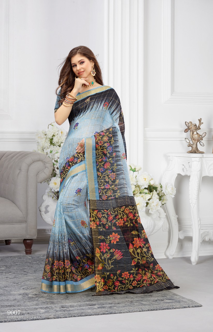 Latest Designer Cotton Sarees At Incredible Price With Exclu...