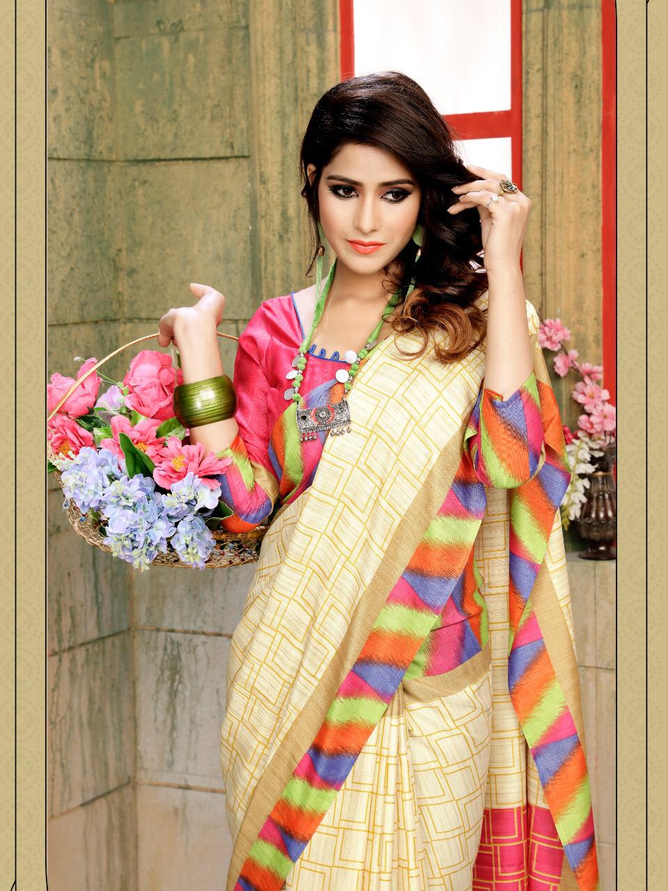 Gissa Silk With Running Blouse Awesome Sarees For Regular We...