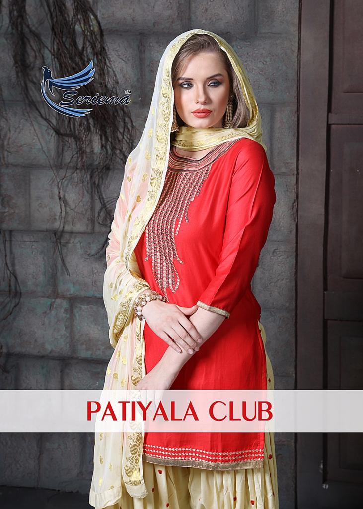 Seriema Patiyala Club Ready Made Patiyala Punjabi Suits At W...