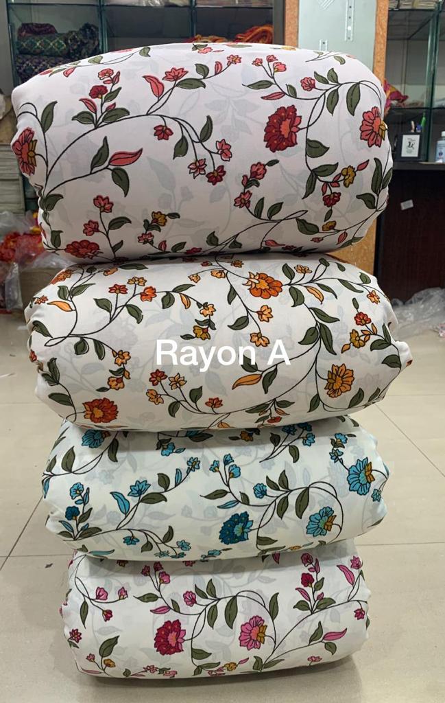 Rayon Floral Print Fabrics Manufacturer Surat