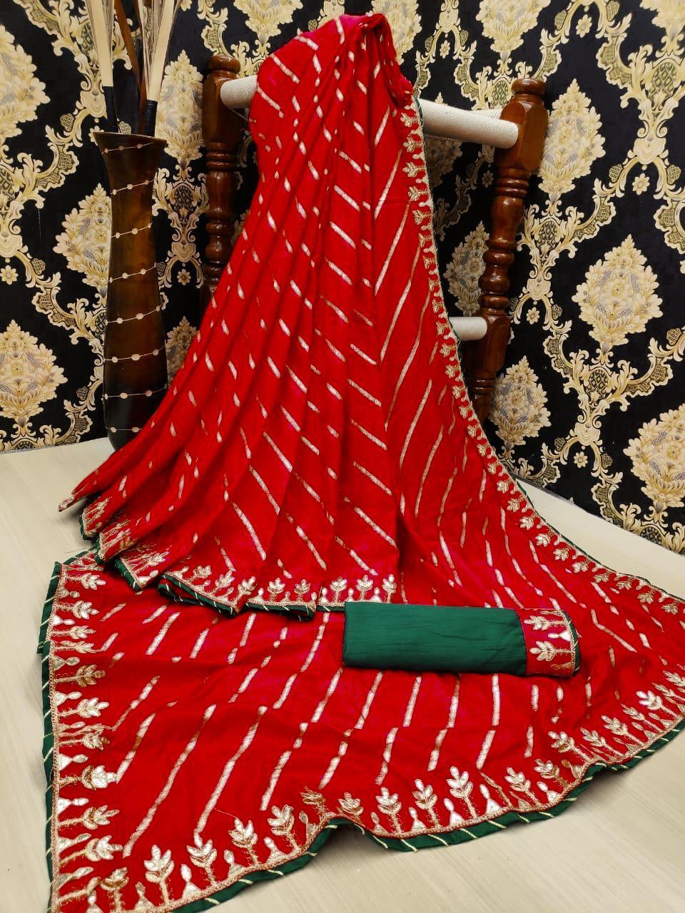 Marwadi Saree Latest Dola Silk Collection