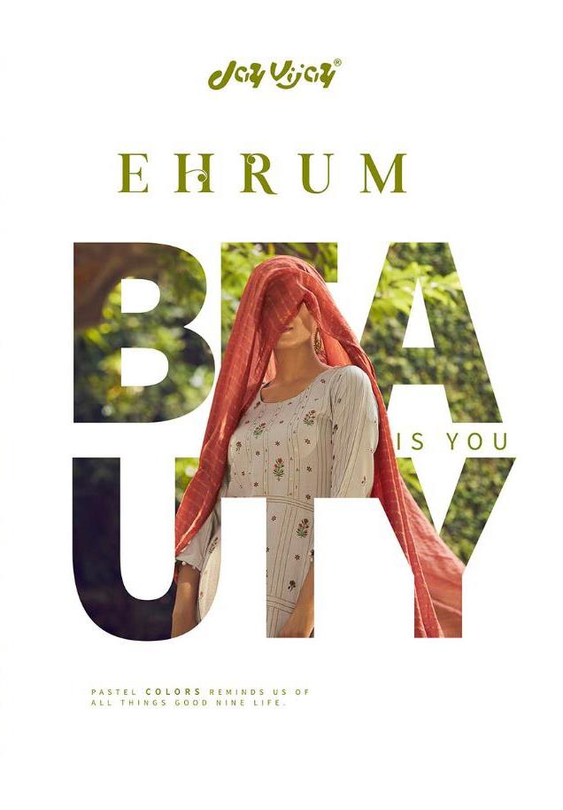 Jay Vijay Ehrum Digital Printed Pashmina With Handwork Dress...