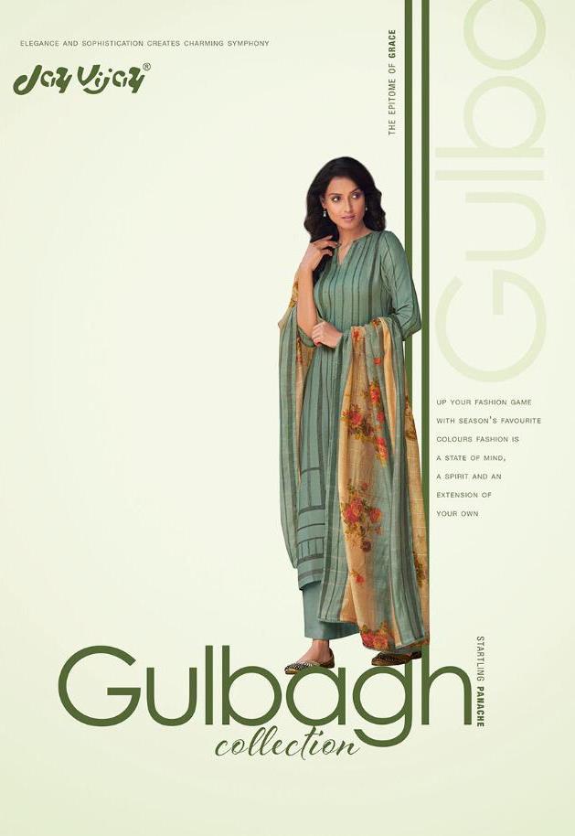 Jay Vijay Gulbagh Collection Digital Printed Pashmina With H...