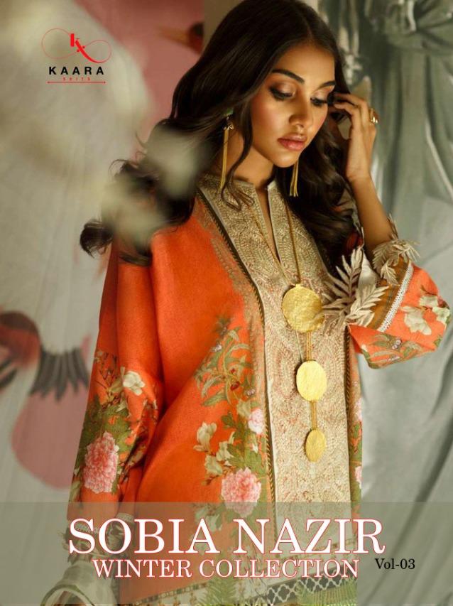 Kaara Suits Sobia Nazir Vol 3 Winter Collection Printed Pash...