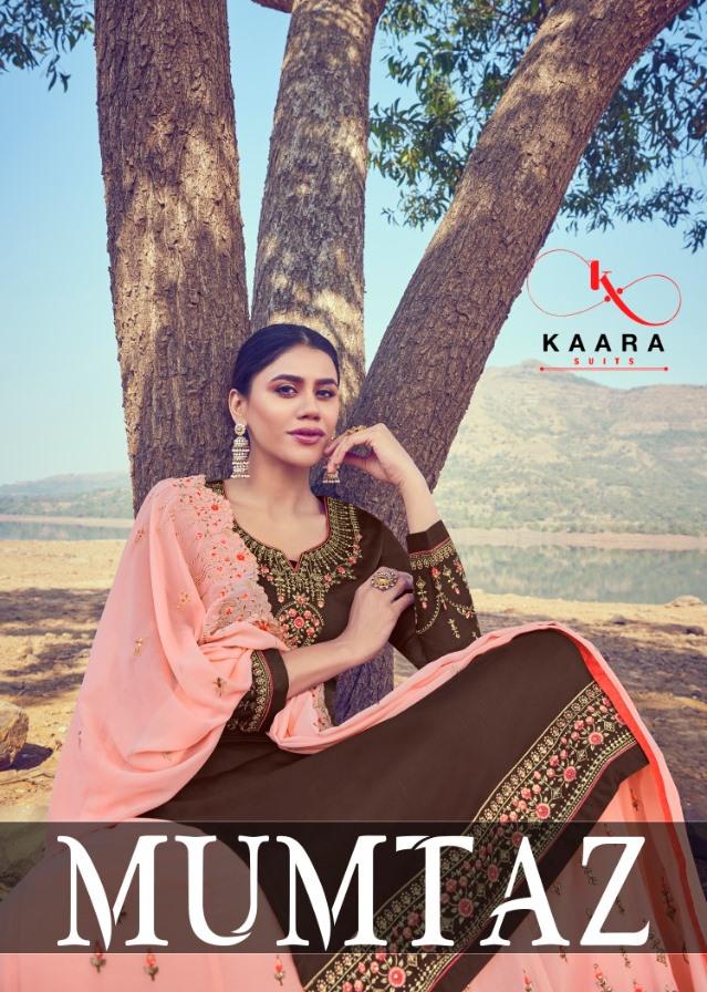 Kaara Suits Mumtaz Satin Georgette With Heavy Embroidery Wor...