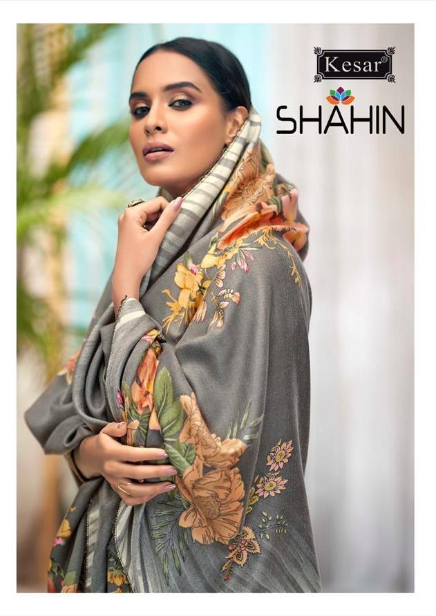Kesar Karachi Shahin Vol 2 Printed Pure Pashmina Dress Mater...