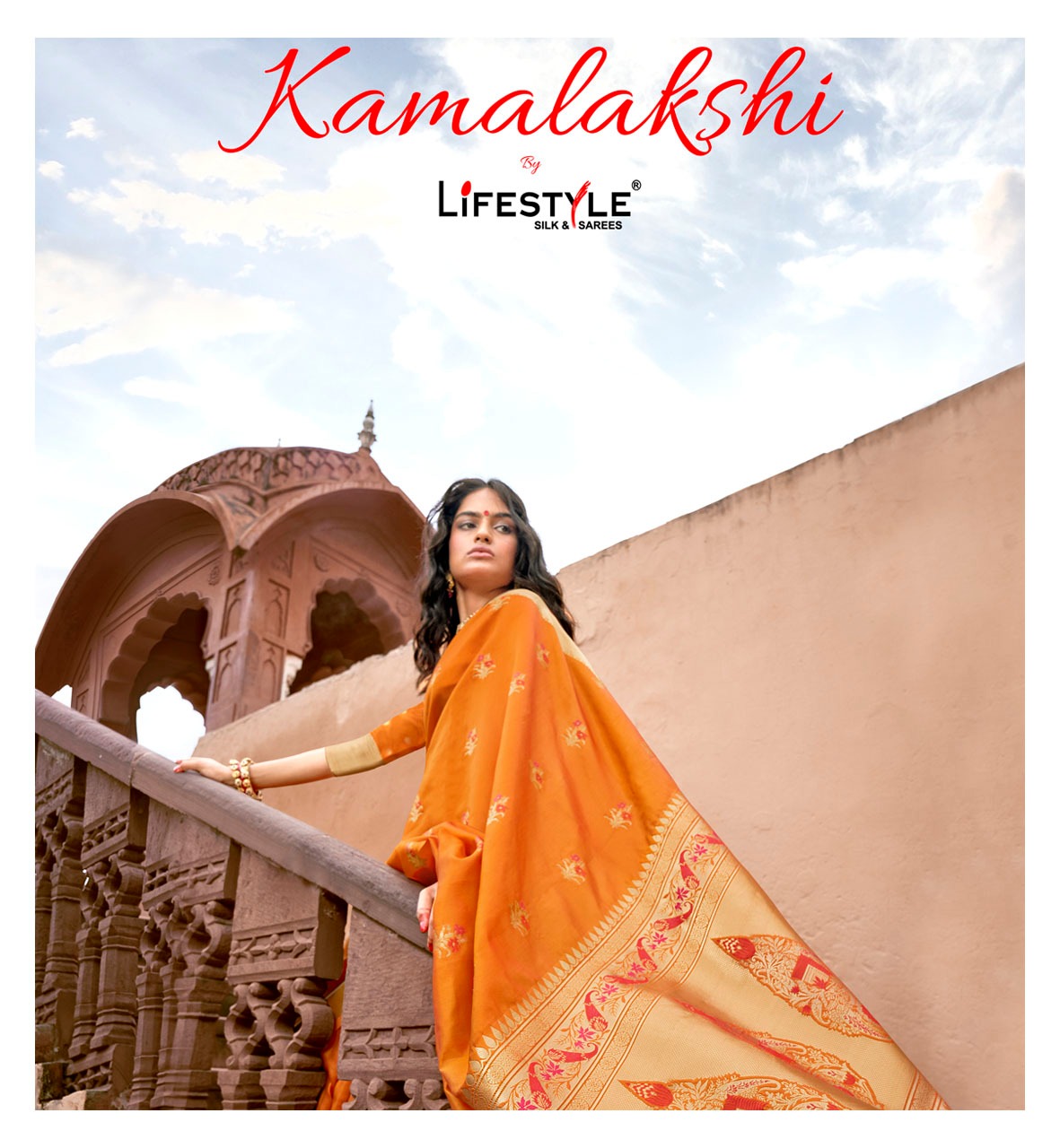 Lifestyle Sarees Kamalakshi Vol 1 Lichi Silk Rich Pallu Trad...