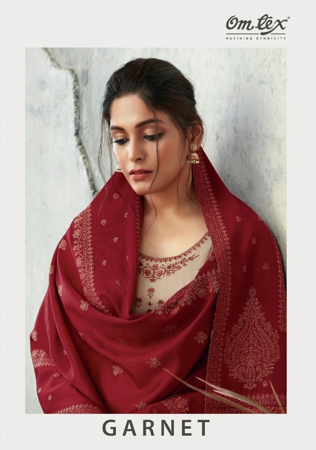 Omtex Garmet Designer Pashmina Dress Material Collection At ...