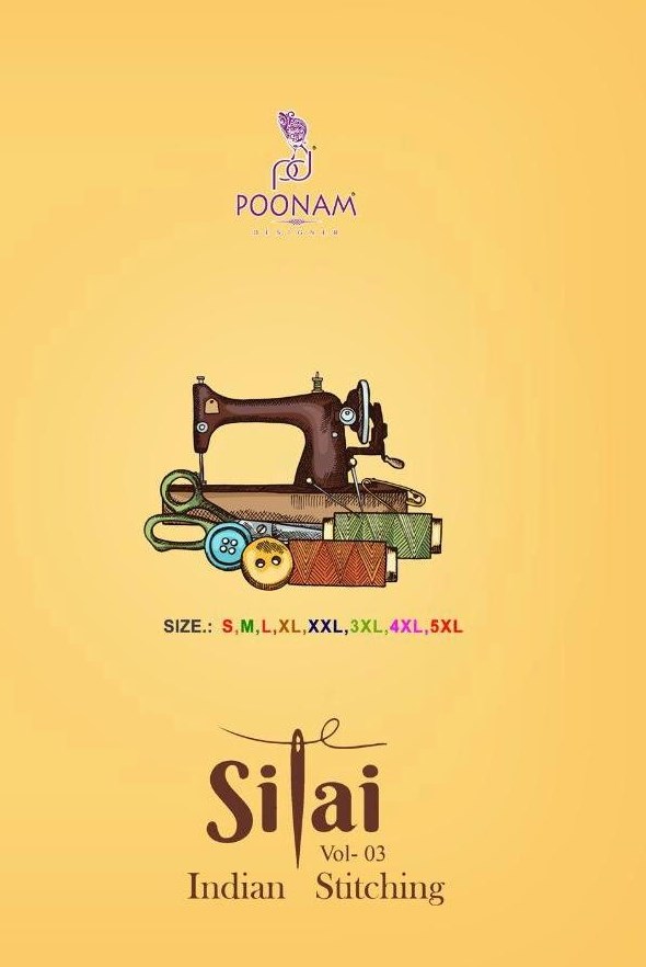 Poonam Designer Silai Vol 3 Rayon With Embroidery Work Ready...