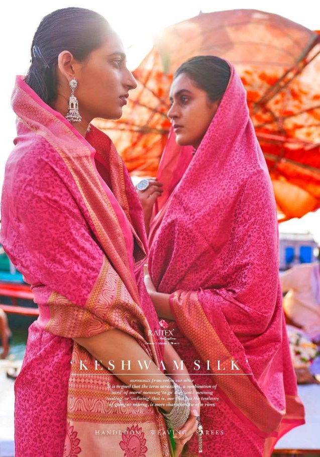 Rajtex Sarees Keshwam Silk Designer Traditional Self Satin H...