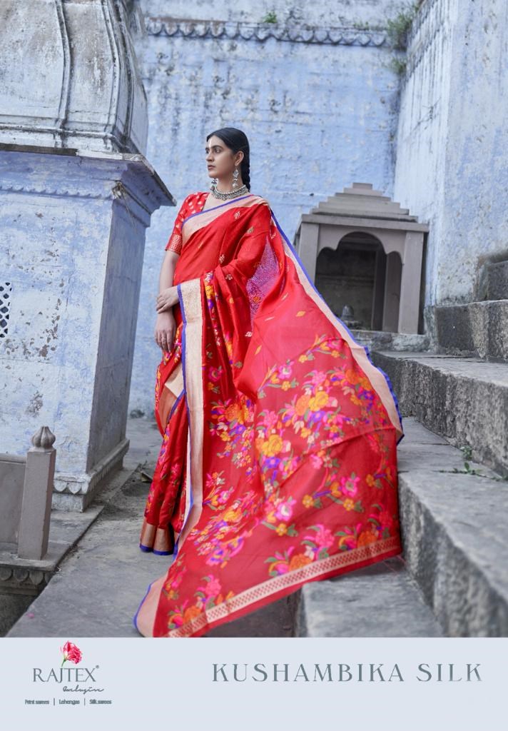 Rajtex Sarees Kushambika Silk Designer Soft Cotton Weaving S...