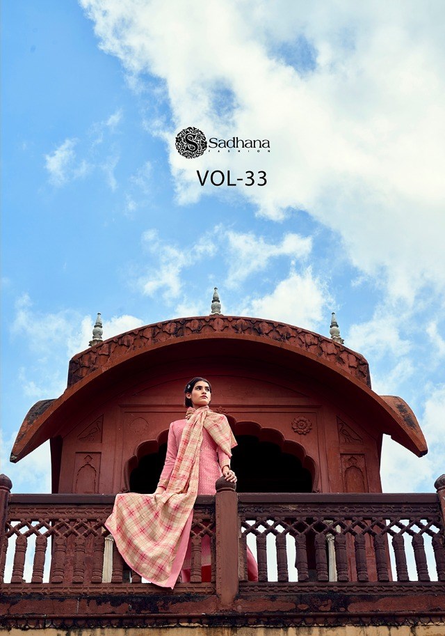 Sadhana Fashion Sadhana Vol 33 Burberry Printed Pure Pashmin...