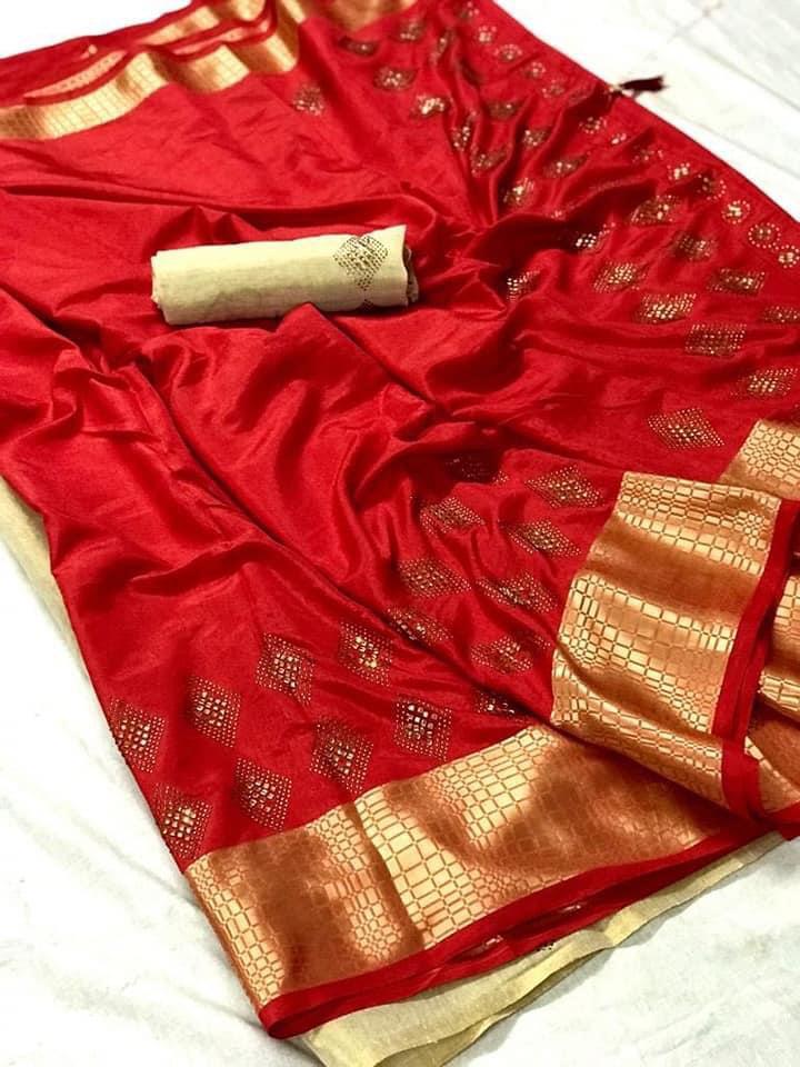 Non Catalog Sana Silk With Diamond Work Sarees Collection At...