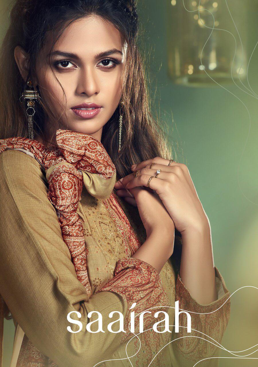 T&m Designer Studio Saairah Digital Printed Pashmina With Mi...
