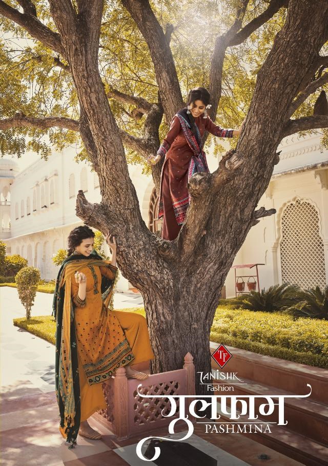 Tanish Fashion Gulfam Digital Printed Pure Pashmina Dress Ma...