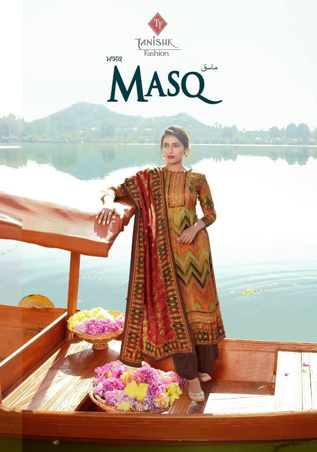 Tanishk Fashion Masq Digital Printed Pashmina Dress Material...