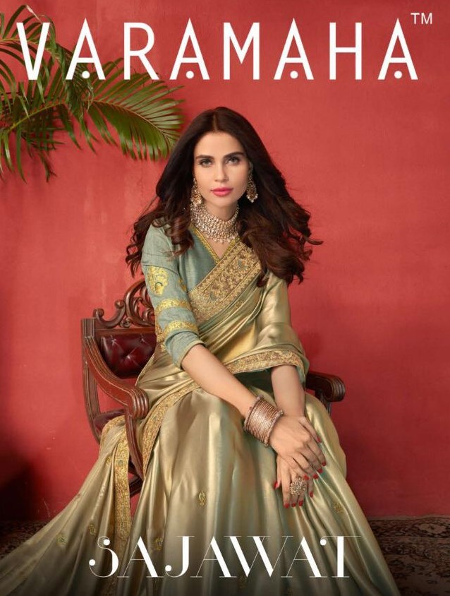 Varmaha Sajawat 1401 To 1409 Series Designer Fancy Fabric Sa...