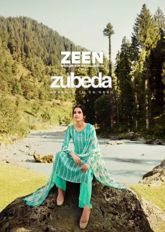 Zubeda Zeen Designer Digital Printed Pashmina Dress Material...