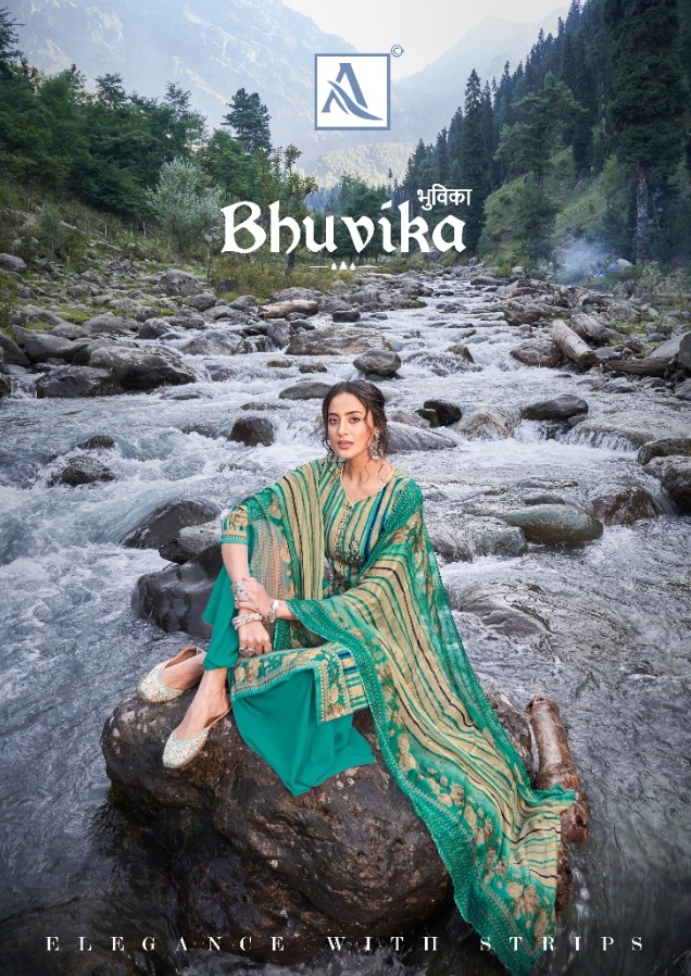 Alok Suits Bhuvika Latest Winter Pashmina Dress Materials