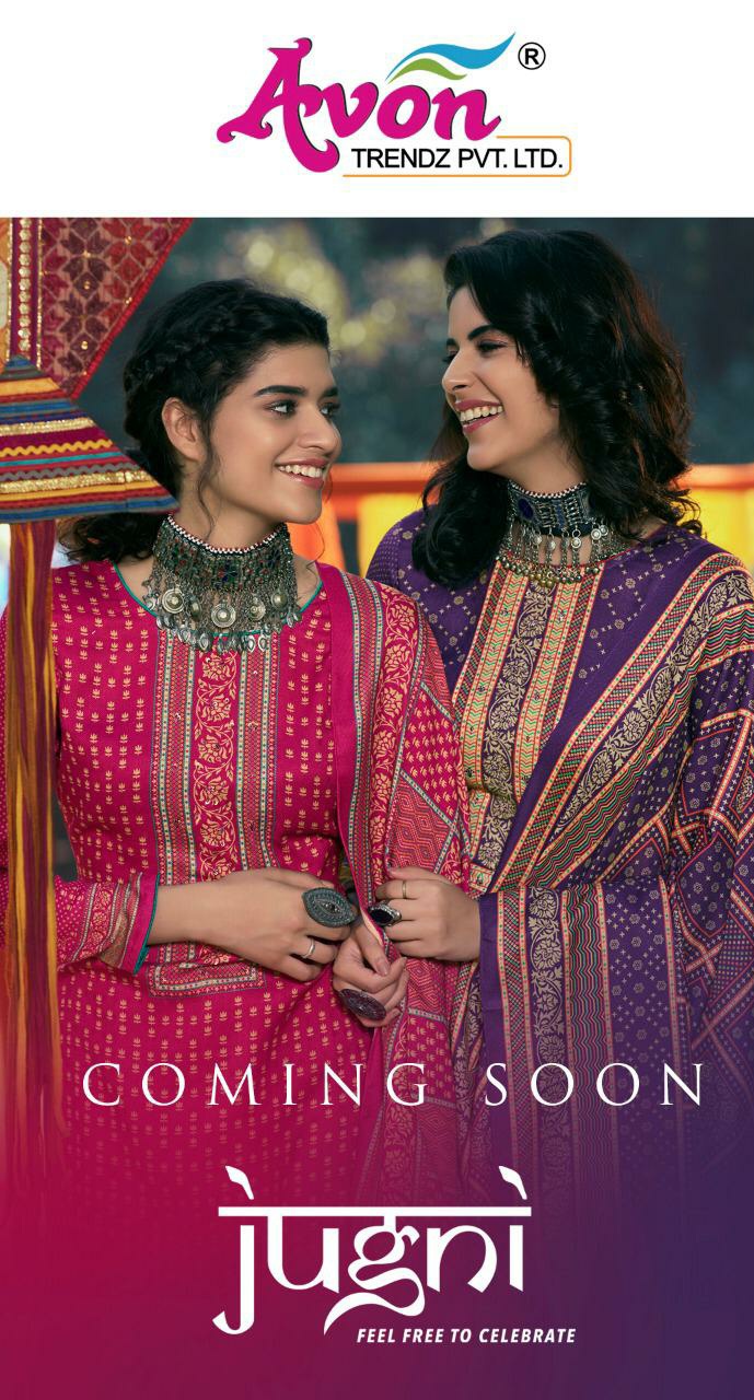 Avon Trendz Jugni Designer Digital Printed Pashmina With Han...