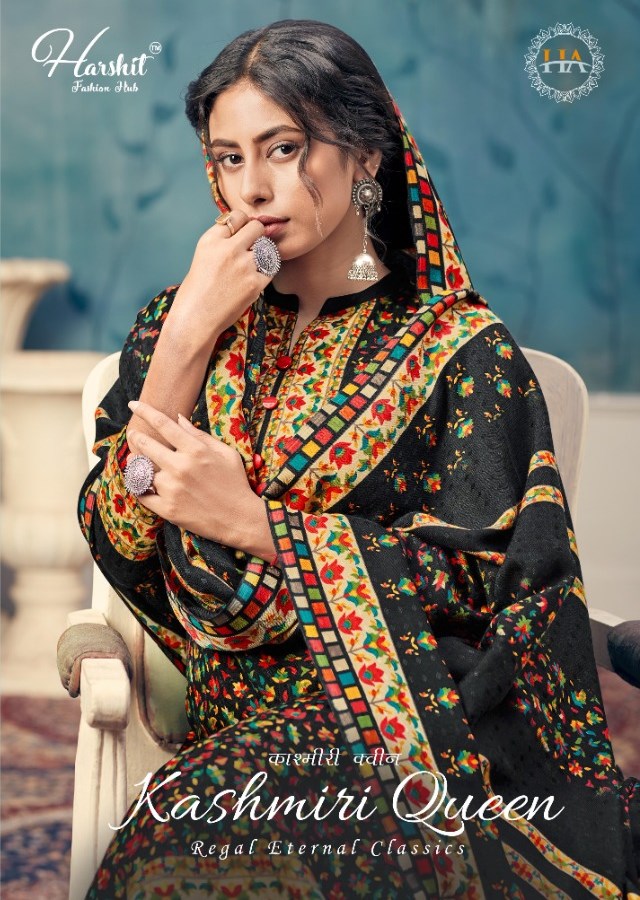 Alok Suits Harshit Fashion Kashmiri Queen Pure Wool Pashmina...