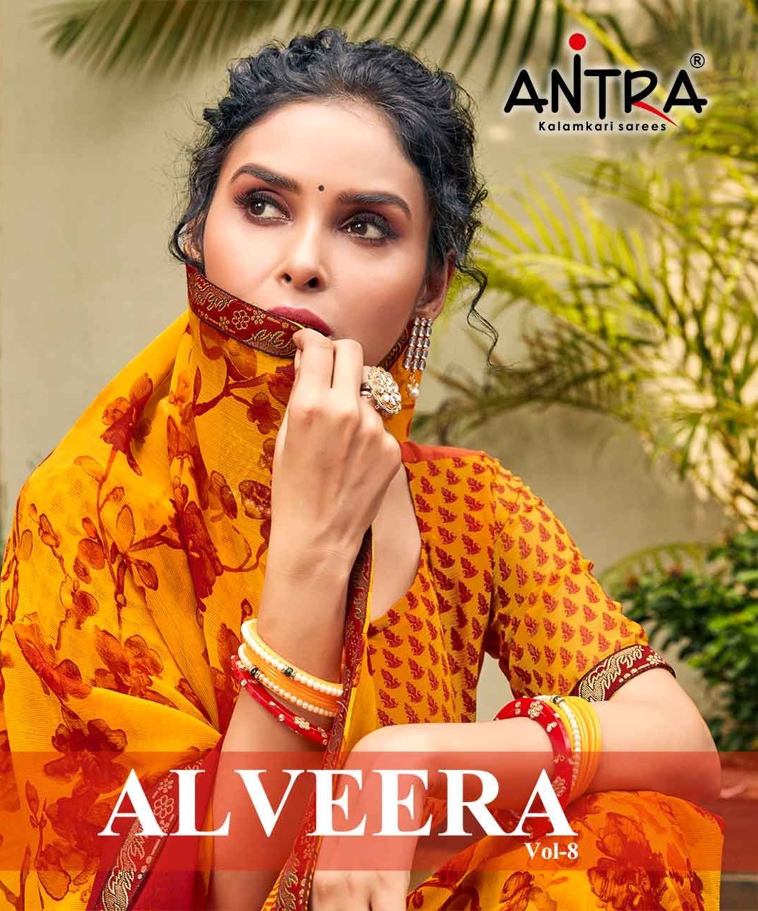 Antra Alveera Regular Wear Printed Chiffon Sarees Collection...