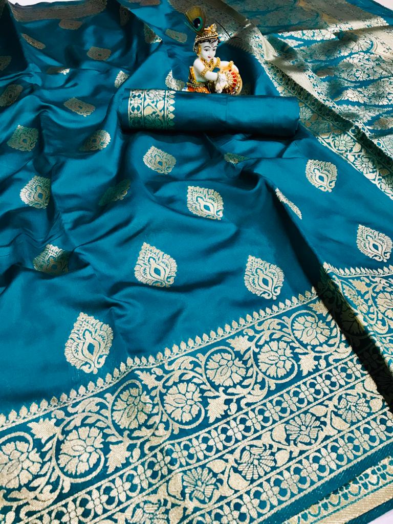 Banarasi Soft Silk Weaving Sarees At Best Price New Collecti...