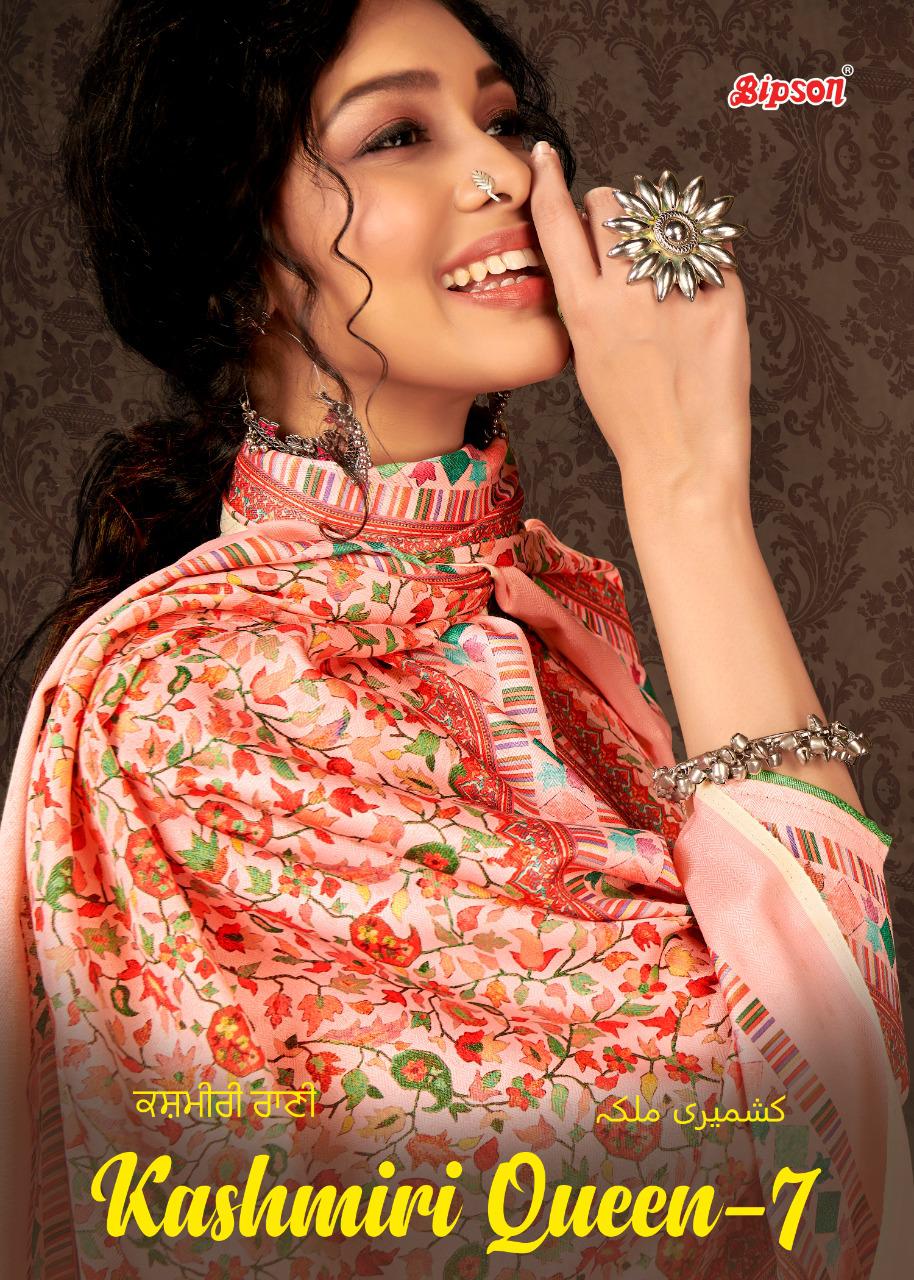 Bipson Kashmiri Queen Vol 7 Digital Printed Woolen Pashmina ...