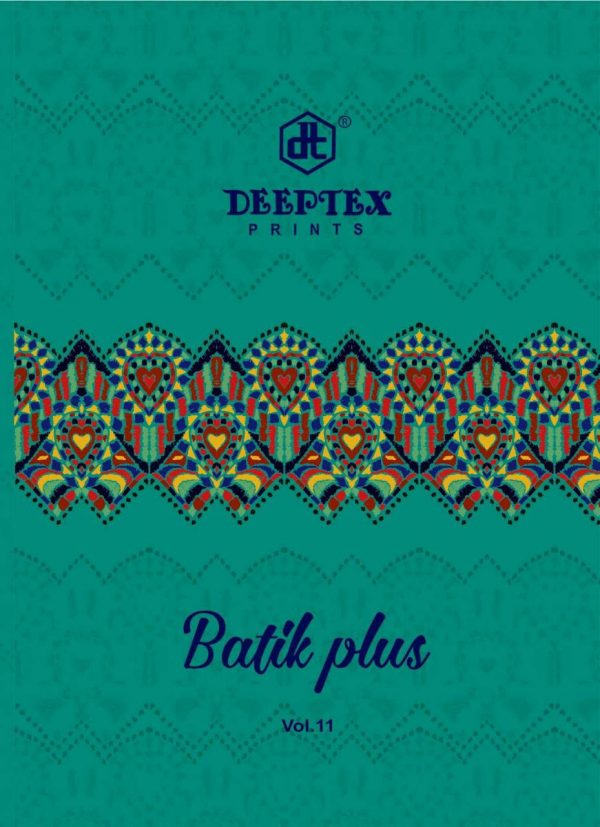 Deeptex Prints Batik Plus Vol 11 Printed Cotton Dress Materi...