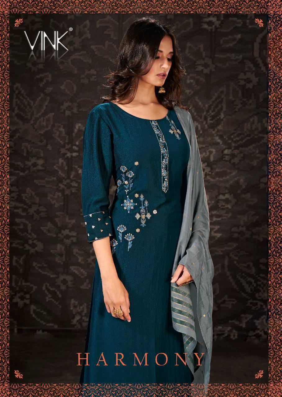 Vink Harmony Designer Viscose Silk With Embroidery Work Read...
