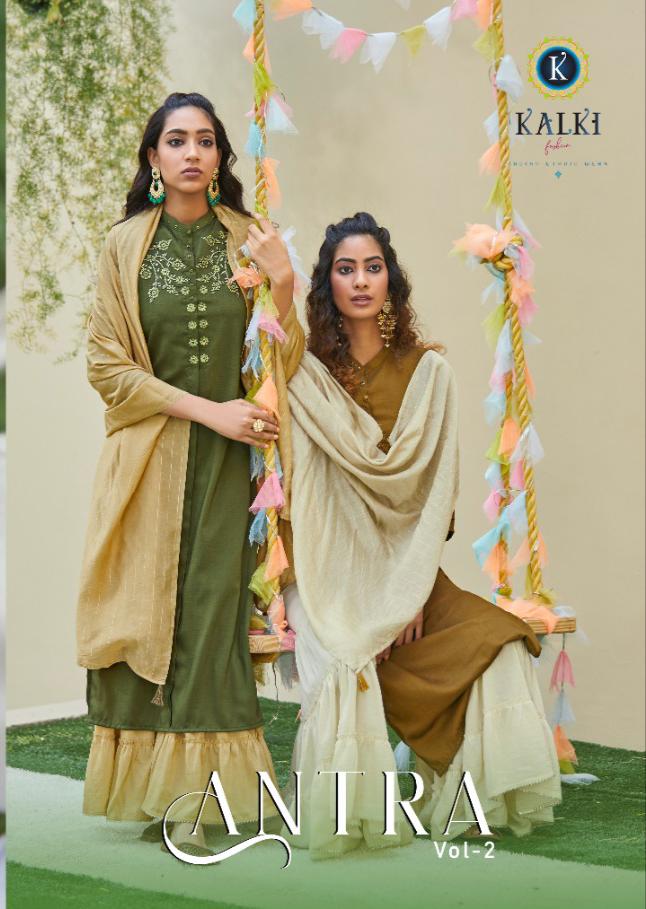 Kalki Fashion Antra Vol 2 Pure Weaving Chinon Silk With Work...