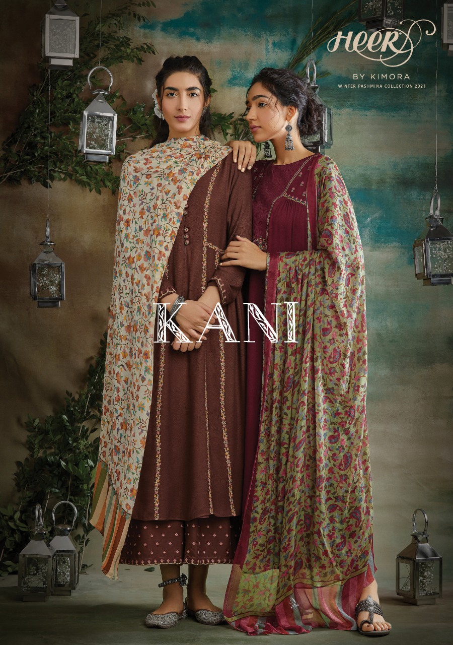 Kimora Fashion Heer Kani Designer Pure Pashmina With Embroid...