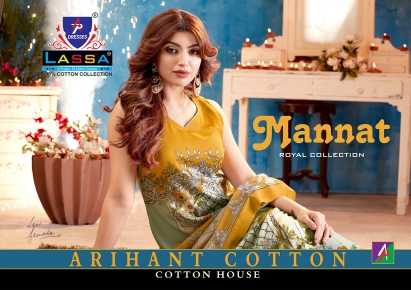 Lassa Prints Mannat Printed Cotton Regular Wear Dress Materi...