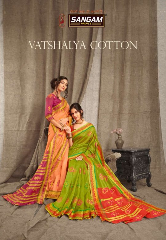 Sangam Prints Vatshalya Cotton Traditional Handloom Cotton S...